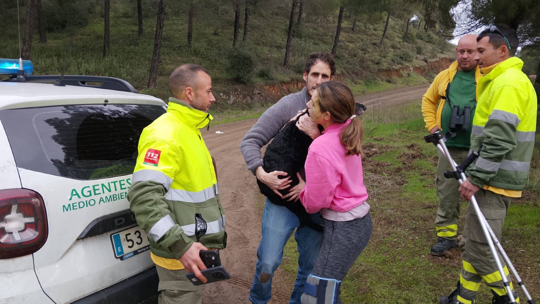 Momento del rescate de Boro